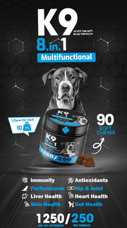 K9 Supplement For Dogs 8 in 1 - 90 Pcs