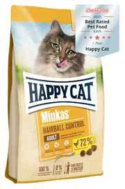 Happy Cat Dry Food Minkas Hairball Control With Poultry 10 Kg