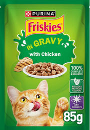 Purina Friskies In Gravy Wet Cat Food Pouch 85G