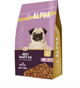 Alpha Dog Dry Food For Toy & Mini Breeds With Chicken Flavor 4 kg
