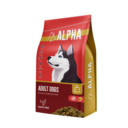 Alpha Dog Dry Food For Adults With Chicken Flavor - 500 G