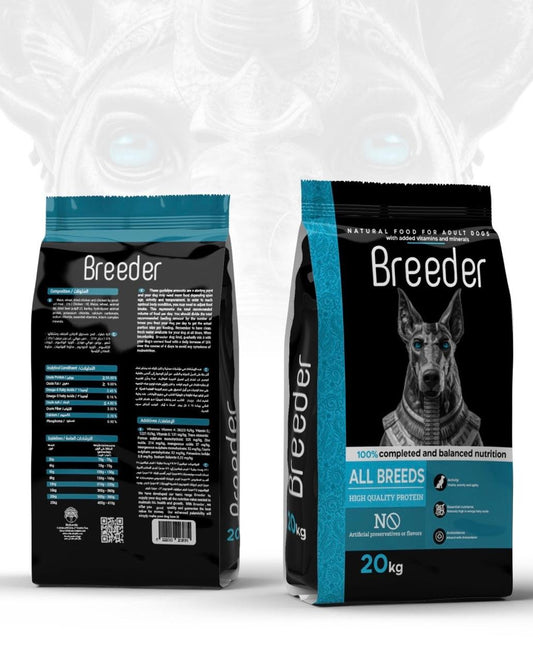 Breeder Natural Dog Dry Food For Adult - 20 Kg