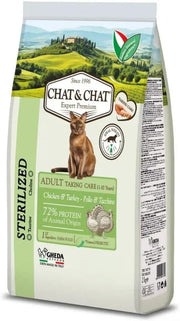 Chat & Chat Cat Dry Food Sterilized Rich In Poultry - 900 G