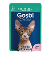 Gosbi DeliCat Loaf Pate With Chicken & Shrimps For Sterilized Cats 70 G