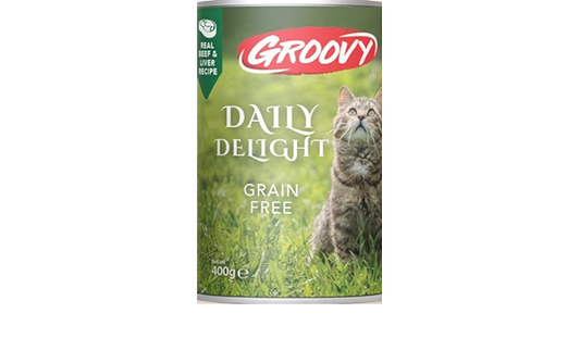 Groovy Wet Food For Cats Daily Delight Beef & Liver - 400 G