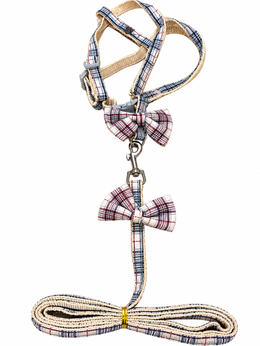 Leash & Vest For Cats With Ribbon