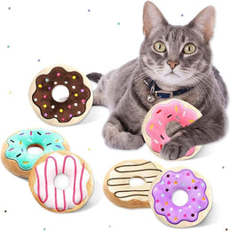 Naomi Assorted Donut Plush Catnip Toy