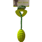 Nunbell Rubber Rugby Ball Dog Toy