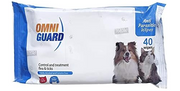 Omni Guard Anti-Parasitic Wipes For Dogs & Cats - 40 Ps