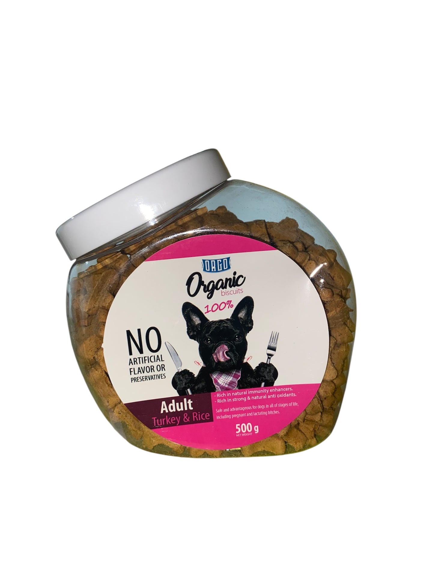 Orgo Organic Biscuits For Adult Dogs - 500 G