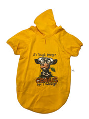 Orgo Hoodie Sweatshirt For Pets Mustard Yellow