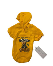 Orgo Hoodie Sweatshirt For Pets Mustard Yellow
