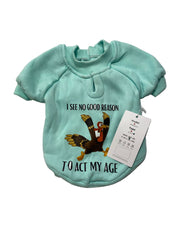 Orgo Sweatshirt With Scotch For Pets Mint Blue