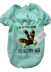 Orgo Sweatshirt With Scotch For Pets Mint Blue