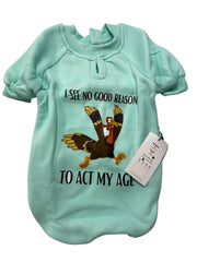 Orgo Sweatshirt With Scotch For Pets Mint Blue