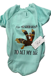 Orgo Sweatshirt With Scotch For Pets Mint Blue