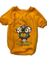 Orgo Sweatshirt With Scotch For Pets Mustard Yellow