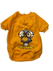 Orgo Sweatshirt With Scotch For Pets Mustard Yellow