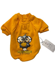 Orgo Sweatshirt With Scotch For Pets Mustard Yellow