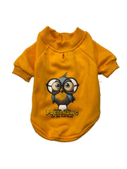 Orgo Sweatshirt With Scotch For Pets Mustard Yellow