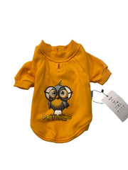 Orgo Sweatshirt With Scotch For Pets Mustard Yellow