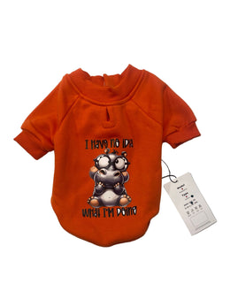 Orgo Sweatshirt With Scotch For Pets Orange