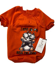 Orgo Sweatshirt With Scotch For Pets Orange