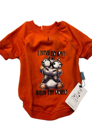 Orgo Sweatshirt With Scotch For Pets Orange