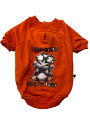 Orgo Sweatshirt With Scotch For Pets Orange