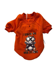 Orgo Sweatshirt With Scotch For Pets Orange