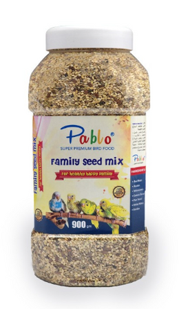 Pablo Super Premium Bird Food - Family Seed Mix 900 G