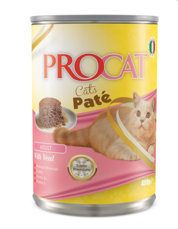 ProCat Cat Wet Food Paté With Veal - 400 G