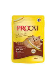 ProCat Soft Chunks In Jelly Pouch For Adult Cats - 100 G