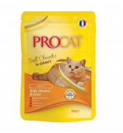 ProCat Soft Chunks In Jelly Pouch For Adult Cats - 100 G