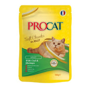 ProCat Soft Chunks In Jelly Pouch For Adult Cats - 100 G