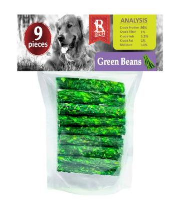  Rich Bone Sticks Treats For Dogs With Green Beans- 9 Sticks