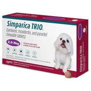 Simparica Trio Flea And Tick Chewable Tablets for Dogs - One Tablet