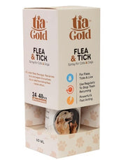Tia Gold Anti Flea And Tick Spray For Dogs And Cats - 60 Ml