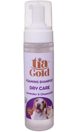 Tia Gold Foaming Shampoo Dry Care Lavender & Chamomile - 200 Ml