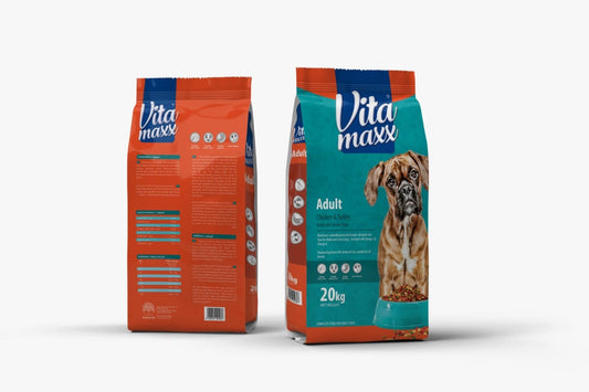 Vitamaxx Dog Dry Food For Adult & Senior Dogs With Chicken & Turkey - 20 KG