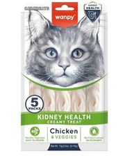 Wanpy Creamy Treats For All Cats Kidney Health With Chicken & Veggies - 14 G