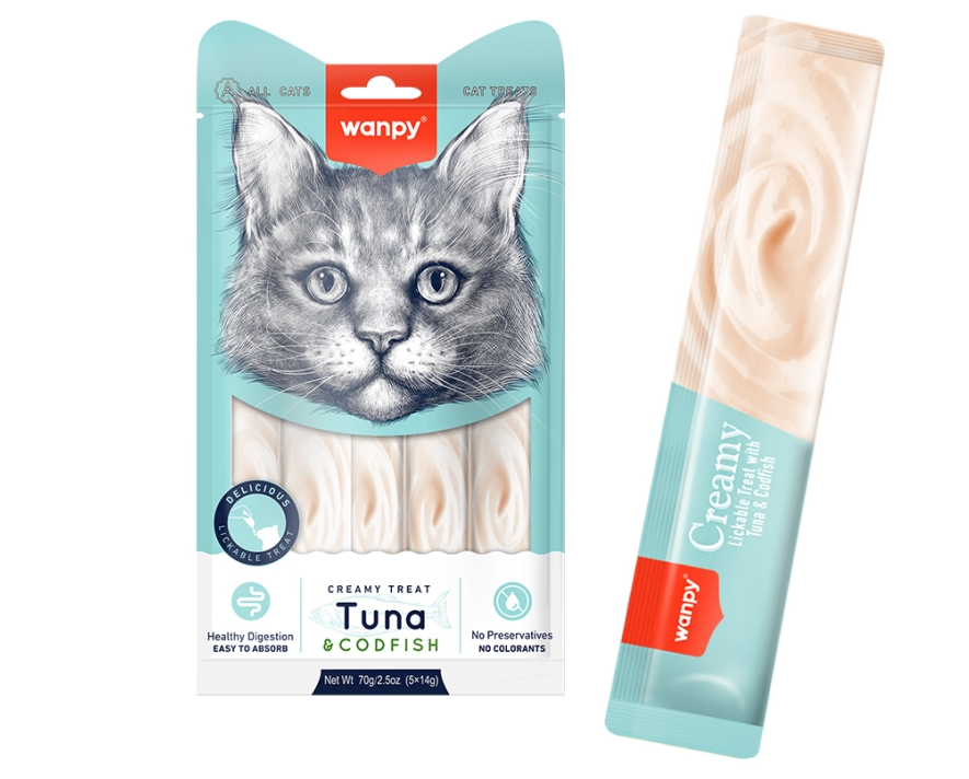 Wanpy Creamy Treats For All Cats - 14 G