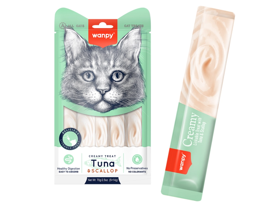 Wanpy Creamy Treats For All Cats - 14 G