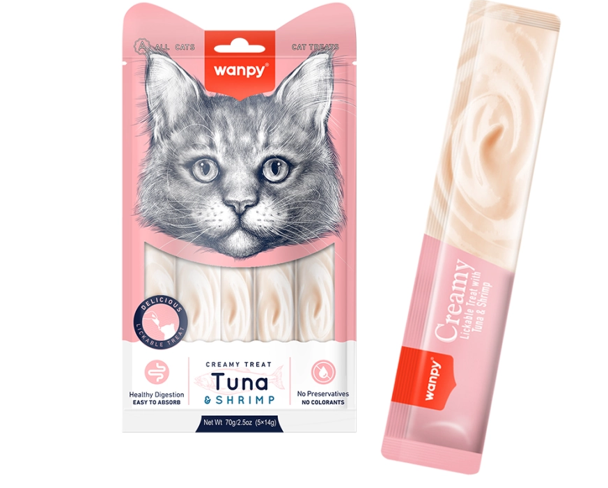 Wanpy Creamy Treats For All Cats - 14 G