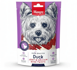 Wanpy Dog Treats Duck Jerky Calcium Bone