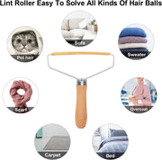 Wooden Pet Hair Remover, Portabl Lint Rollers