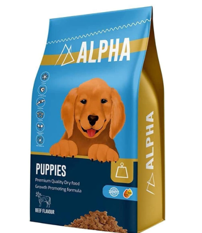 Alpha Dog Dry Food For Puppies With Beef Flavor - 500 G