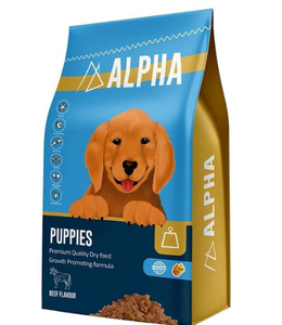 Alpha Dog Dry Food For Puppies With Beef Flavor