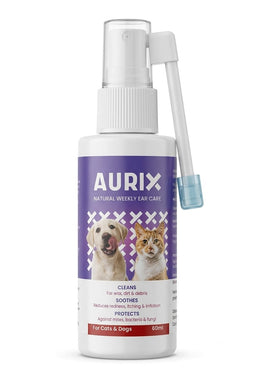 Aurix Ear Drop For Cats & Dogs 60 ml