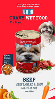 Orgo Wet Food For Dogs With Vegetables & Soup - 400 G